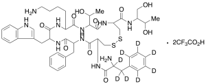 Octreotide-phenylalanine-d8 di-Trifluoroacetic Acid Salt
