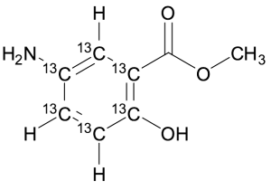 5-Amino Salicylic Acid Methyl Ester-¹³C₆