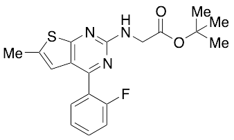 tert-Butyl 2-[4-(2-Fluorophenyl)-6-methylthieno[2,3-d]pyrimidin-2-ylamino]acetate