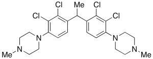 1,1'-[Ethylidenebis(2,3-dichloro-4,1-phenylene)]bis[4-methyl-piperazine