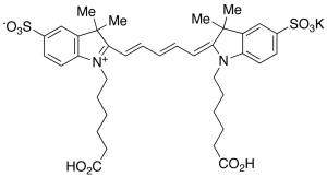 Cyanine 5 Bihexanoic Acid Dye, Potassium Salt