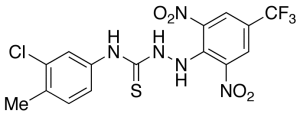 N-(3-Chloro-4-methylphenyl)-2-[2,6-dinitro-4-(trifluoromethyl)phenyl]-hydrazinecarbothioamide