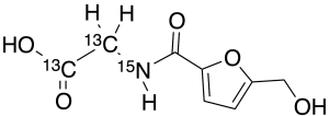 5-Hydroxymethyl-2-furoylglycine-13C2,15N