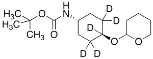 trans-[2-(4-tert-Butyloxycarbonylamino)cyclohexyloxy]tetrahydro-2H-pyran-d5