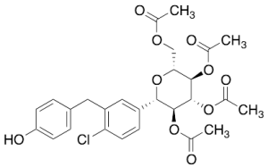 Des(tetrahydrofuran) Empagliflozin Tetraacetate