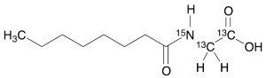 N-Octanoylglycine-13C2,15N