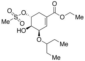 (3R,4R,5R)-3-(1-Ethylpropoxy)-4-hydroxy-5-[(methylsulfonyl)oxy]-1-cyclohexene-1-carboxylic Acid Ethyl Ester