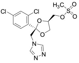 cis-[2-(2,4-Dichlorophenyl)-2-(1H-1,2,4-triazol-4-yl-methyl)-1,3-dioxolan-4-yl]methyl Methanesulfonate