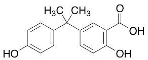 2-Hydroxy-5-[2-(4-hydroxyphenyl)propan-2-yl]benzoic Acid