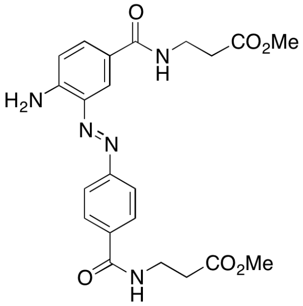 3-(4-Amino-3-((4-((3-methoxy-3-oxopropyl)carbamoyl)phenyl)diazenyl)benzamido)propanoic Acid Methyl Ester