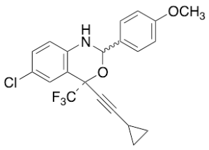 (4S)-6-Chloro-4-(cyclopropylethynyl)-1,4-dihydro-2-(4-methoxyphenyl)-4-(trifluoromethyl)-2H-3,1-benzoxazine (Mixture of 2 Diastereomers)