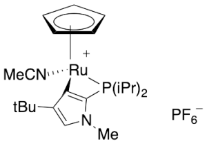 (Acetonitrile)[4-tert-butyl-2-(diisopropylphosphino)-1-methyl-1H-imidazole-KappaN,KappaP](Eta5-cyclopentadienyl)ruthenium(1+) hexafluorophosphate