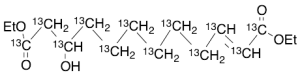 10-Hydroxydodec-2-enedioic-13C12 Acid 1,12-Diethyl Ester