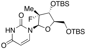 (2'R)-2'-Deoxy-3',5'-bis-O-[(1,1-dimethylethyl)dimethylsilyl]-2'-fluoro-2'-methyl-uridine