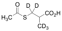 3-Acetylthio-2-methylpropanoic Acid-d5