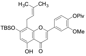 4-[7-[(1,1-Dimethylethyl)dimethylsilyl]oxy 8-(3-Methyl-2-buten-1-yl)cannflavin B