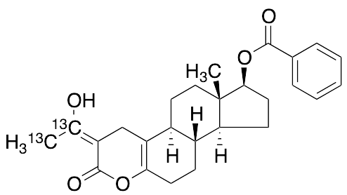 2-(1-Methylethylidene) (17b)-17-(Benzoyloxy)-4-oxaestr-5(10)-en-3-one-13C2