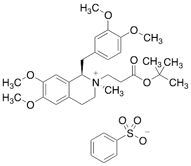 (1R,2R)-2-(3-(tert-butoxy)-3-oxopropyl)-1-(3,4-dimethoxybenzyl)-6,7-dimethoxy-2-methyl-1,2,3,4-tetrahydroisoquinolin-2-ium benzenesulfonate (1:1)