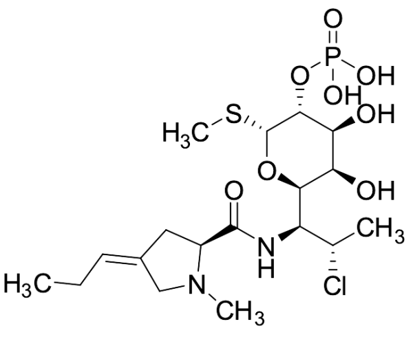(2R,3R,4S,5R,6R)-6-((1S,2S)-2-Chloro-1-((S)-1-methyl-4-propylidenepyrrolidine-2-carboxamido)propyl)-4,5-dihydroxy-2-(methylthio)tetrahydro-2H-pyran-3-yl Dihydrogen Phosphate