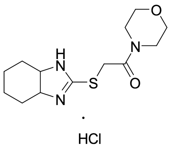 2-[(3a,4,5,6,7,7a-Hexahydro-1H-benzimidazol-2-yl)thio]-1-(4-morpholinyl)-ethanone Hydrochloride