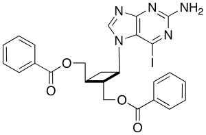 [(1S)-(1Alpha,2Beta,3Beta)]-3-(2-Amino-6-iodo-7H-purin-7-yl)-1,2-cyclobutanedimethanol Dibenzoate Ester;