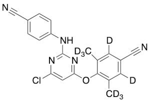 4-[[6-Chloro-2-[(4-cyanophenyl)amino]-4-pyrimidinyl]oxy]-3,5-dimethylbenzonitrile-d8