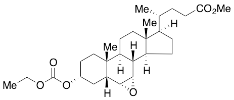 (3Alpha,5Beta,6Alpha,7Alpha)-6,7-Epoxy-3-[(ethoxycarbonyl)oxy]cholan-24-oic Acid Methyl Ester