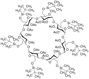 Heptakis(6-O-tert-butyldimethylsilyl)-Beta-cyclodextrin Tetradecaacetate