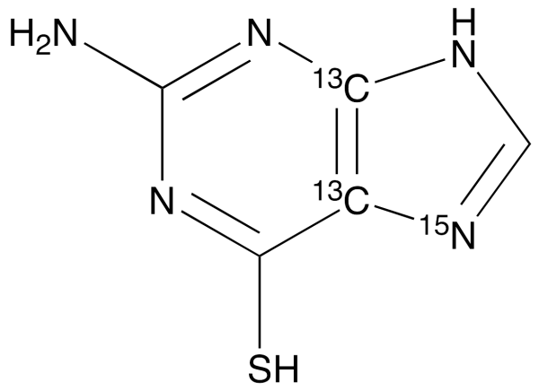 2-Amino-6-mercaptopurine-13C2,15N