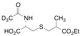 N-(Acetyl-d3)-S-(2-carboxypropyl)-L-cysteine Ethyl Ester (Mixture of Diastereomers)