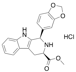 (1R,3R)-Methyl 1-(benzo[d][1,3]dioxol-5-yl)-2,3,4,9-tetrahydro-1H-pyrido[3,4-b]indole-3-carboxylate hydrochloride