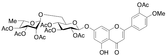 2-[3-(Acetyloxy)-4-methoxyphenyl]-5-hydroxy-7-[[2,3,4-tri-O-acetyl-6-O-(2,3,4-tri-O-acetyl-6-deoxy-a-L-mannopyranosyl)-b-D-glucopyranosyl]oxy]-4H-1-benzopyran-4-one