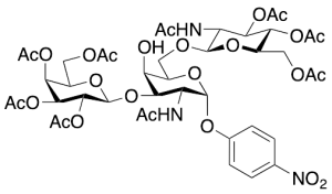 p-Nitrophenyl 2-Acetamido-6-O-(2-acetamido-3,4,6-tri-O-acetyl-2-deoxy-Beta-D-glucopyranosyl)-2-deoxy-3-O-(2,3,4,6-tetra-O-acetyl-Beta-D-galactopyranosyl)-Alpha-D-galactopyranoside