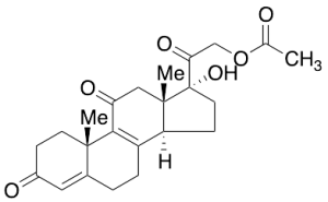 21-Acetyl-17,21-dihydroxy-pregna-4,8-diene-3,11,20-trione
