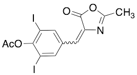 4-[[4-(Acetyloxy)-3,5-diiodophenyl]methylene]-2-methyl-5(4H)-oxazolone (E/Z Mixture)