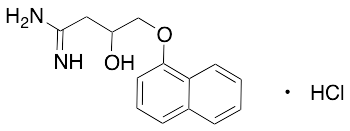 3-Hydroxy-4-(1-naphthalenyloxy)-butanimidamide Hydrochloride