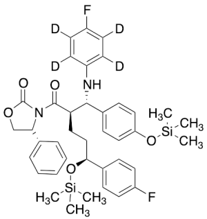 (4S)-3-[(2R,5S)-5-(4-Fluorophenyl)-2-[(S)-[(4-fluorophenyl)amino][4-[(trimethylsilyl)oxy]phenyl]methyl]-1-oxo-5-[(trimethylsilyl)oxy]pentyl]-4-phenyl-2-oxazolidinone-d4