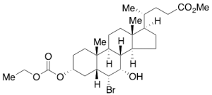 (3Alpha,5Beta,6Alpha,7Alpha)-6-Bromo-3-[(ethoxycarbonyl)oxy]-7-hydroxycholan-24-oic Acid Methyl Ester