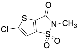 5-Chloro-2-methyl-thieno[2,3-d]-isothiazolidin-3-one-1,1-dioxide