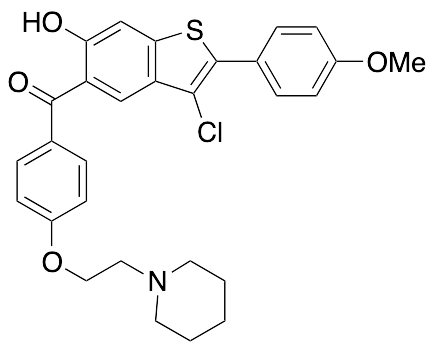 (3-Chloro-6-hydroxy-2-(4-methoxyphenyl)benzo[b]thiophen-5-yl)(4-(2-(piperidin-1-yl)ethoxy)phenyl)methanone