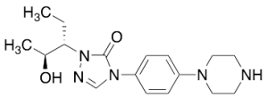2,4-Dihydro-2-[(1S,2S)-1-ethyl-2-hydroxypropyl]-4[4-(1-piperazinyl)phenyl]-3H-1,2,4-triazol-3-one