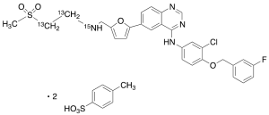 Lapatinib-13C2,15N Ditosylate