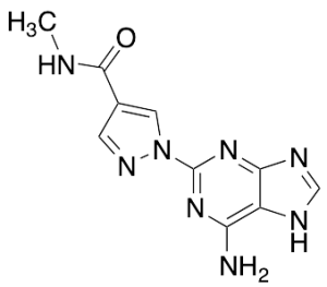 1-(6-Amino-9H-purin-2-yl)-N-methyl-1H-pyrazole-4-carboxamide