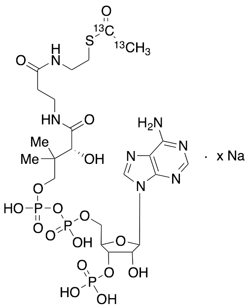 Acetyl-1,2-13C2 Coenzyme A Sodium Salt (~2% Unlabelled)