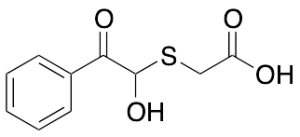 2-[(1-Hydroxy-2-oxo-2-phenylethyl)sulfanyl]acetic Acid