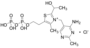 3-((4-Amino-2-methylpyrimidin-5-yl)methyl)-5-(2-((hydroxy(phosphonooxy)phosphoryl)oxy)ethyl)-2-(1-hydroxyethyl)-4-methylthiazol-3-ium Chloride