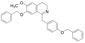 3,4-Dihydro-6-methoxy-7-(phenylmethoxy)-1-[[4-(phenylmethoxy)phenyl]methyl]-isoquinoline