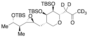 [2S-[2Alpha,3Beta(1R*,2R*)]]-4,8-Anhydro-1,3,7-trideoxy-5,6-bis-O-[(1,1-dimethylethyl)dimethylsilyl]-7-[[3-[2-[[(1,1-dimethylethyl)dimethylsilyl]oxy]-1-methylpropyl]oxiranyl]methyl]-L-talo-2-octulose-d5