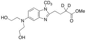 [1-Methyl-5-bis(2’-hydroxyethyl)aminobenzimidazolyl-2]butanoic Acid Methyl Ester-d5