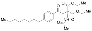 Diethyl 2-Acetamido-2-[2-(4-octylphenyl)-2-oxo-ethyl]malonate